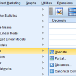 Spearman rank correlation coefficient in SPSS