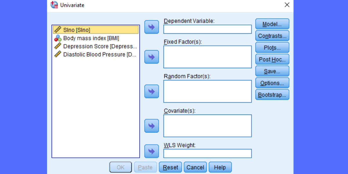 One Way ANCOVA in SPSS
