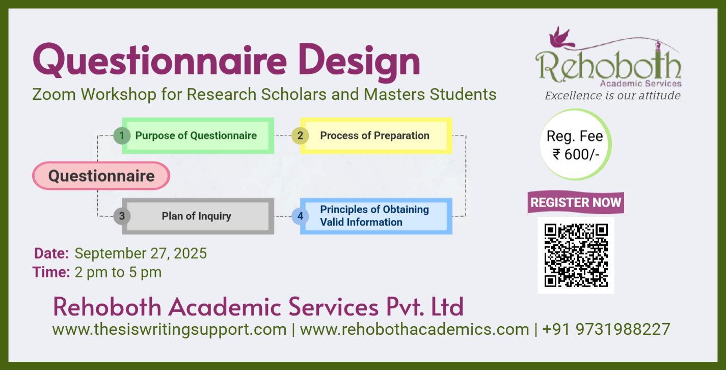 Questionnaire Design Zoom Workshop